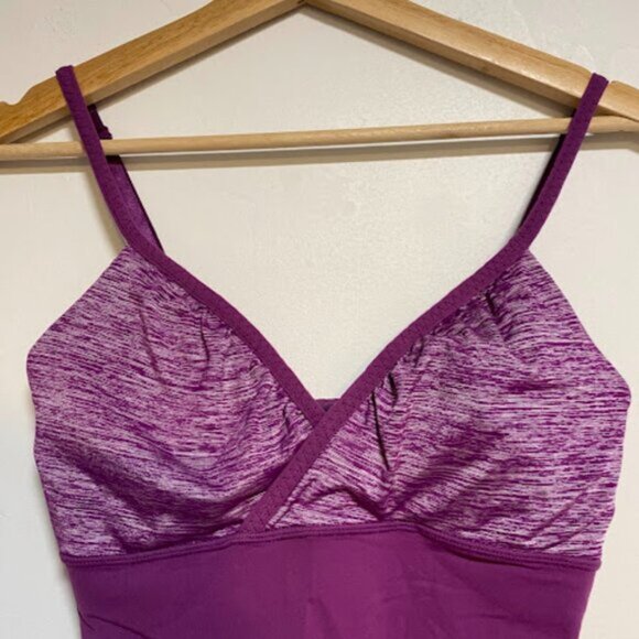 Lululemon Athletica Purple Built-in Shelf Bra Women's Tank Top Size 8 - Picture 4 of 8
